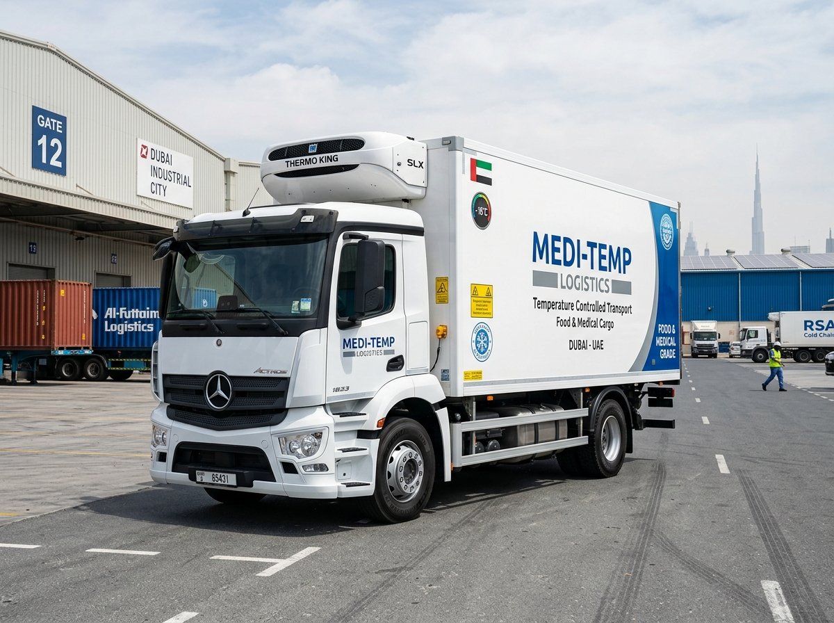 Chiller and refrigerated delivery truck Dubai