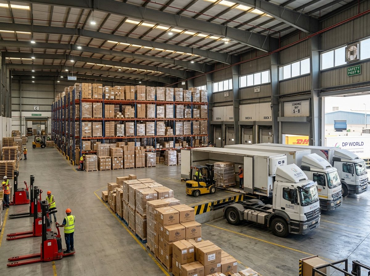 Warehouse logistics and inventory shifting
